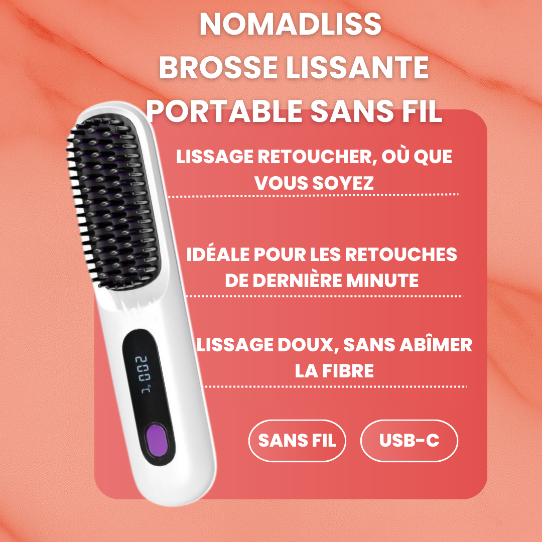 NOMADLISS - BROSSE LISSANTE PORTABLE
